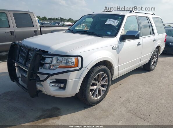 1FMJU1HT3HEA77808 2017 FORD EXPEDITION White Vista tres cuartos delantera izquierda