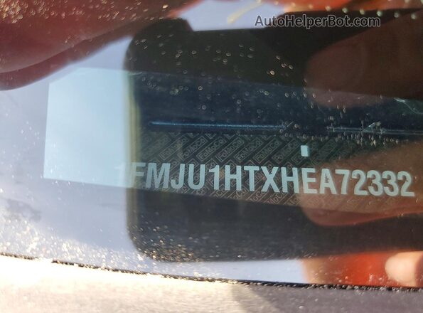1FMJU1HTXHEA72332 2017 FORD EXPEDITION Blue VIN sticker view