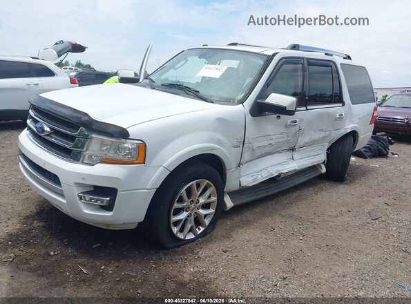 1FMJU1KT7HEA07947 2017 FORD EXPEDITION White Vista tres cuartos delantera izquierda