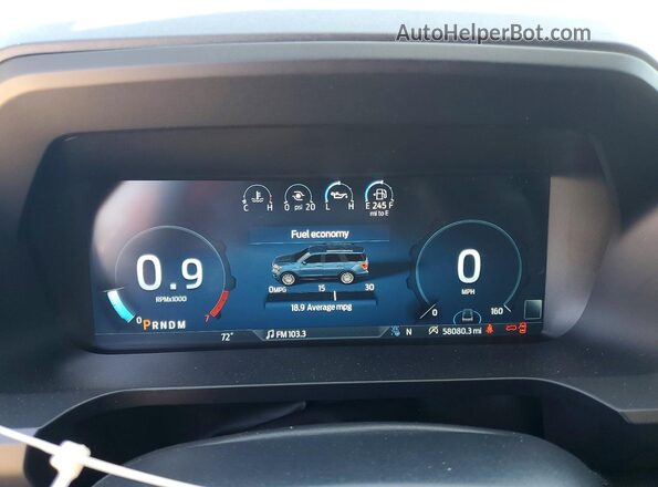 1FMJU2A87REA78733 2024 FORD EXPEDITION Black Instrument cluster view