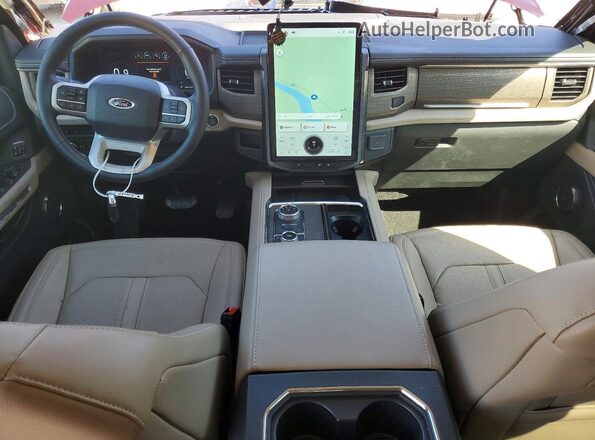 1FMJU2A89REB01316 2024 FORD EXPEDITION Burgundy Dashboard view