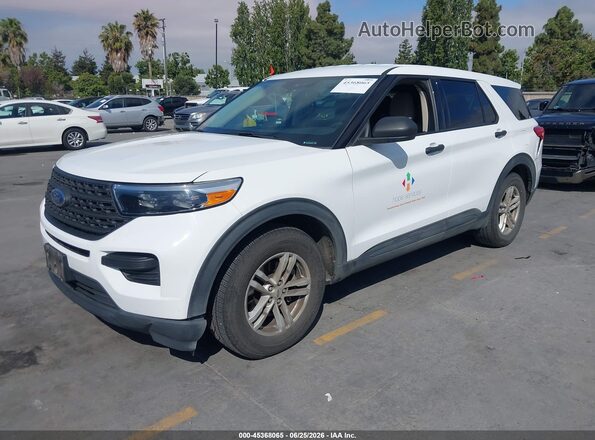 1FMSK7BH3NGA99714 2022 FORD EXPLORER White Առջևի ձախ երեք քառորդ տեսարան