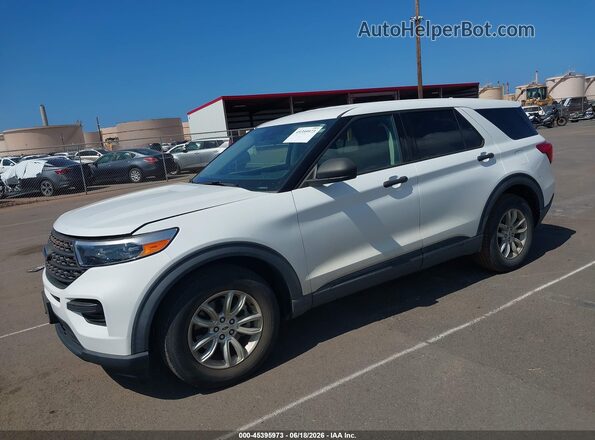 1FMSK7BH8LGC99470 2020 FORD EXPLORER White Vista tres cuartos delantera izquierda