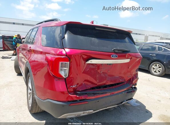 1FMSK7DH0LGA14211 2020 FORD EXPLORER Red Rear left