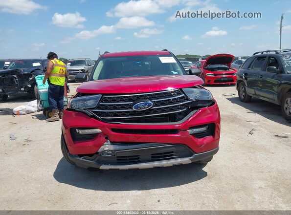 1FMSK7DH0LGA14211 2020 FORD EXPLORER Red Instrument cluster view