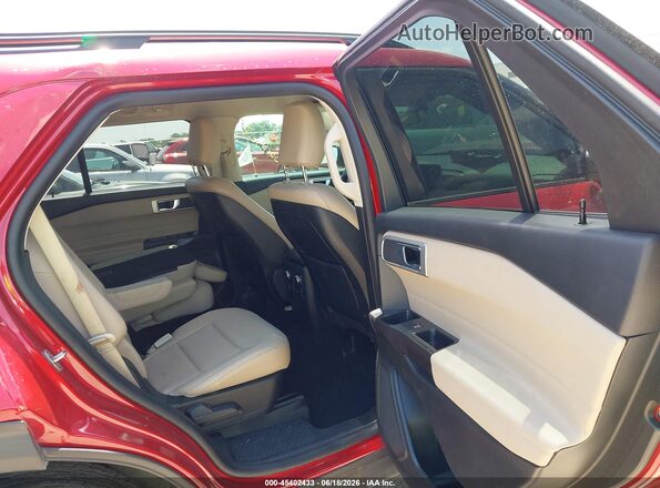 1FMSK7DH0LGA14211 2020 FORD EXPLORER Red VIN sticker view