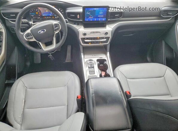 1FMSK7DH0MGA11665 2021 FORD EXPLORER White Առջևի վահանակի տեսք