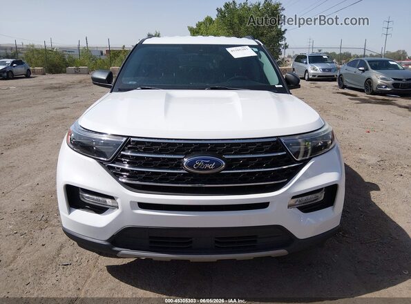1FMSK7DH0MGA24447 2021 FORD EXPLORER Белый Вид задней части салона