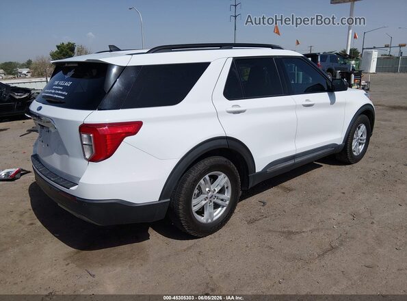 1FMSK7DH0MGA24447 2021 FORD EXPLORER Белый Задняя правая четверть