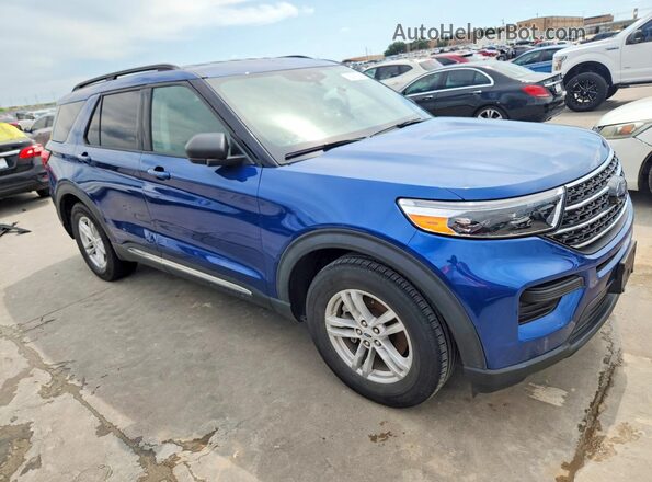 1FMSK7DH0MGB17954 2021 FORD EXPLORER Blue Front right