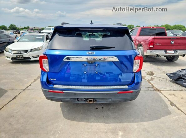 1FMSK7DH0MGB17954 2021 FORD EXPLORER Blue Rear view