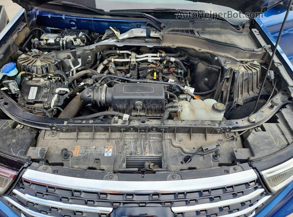 1FMSK7DH0MGB17954 2021 FORD EXPLORER Blue Rear interior view