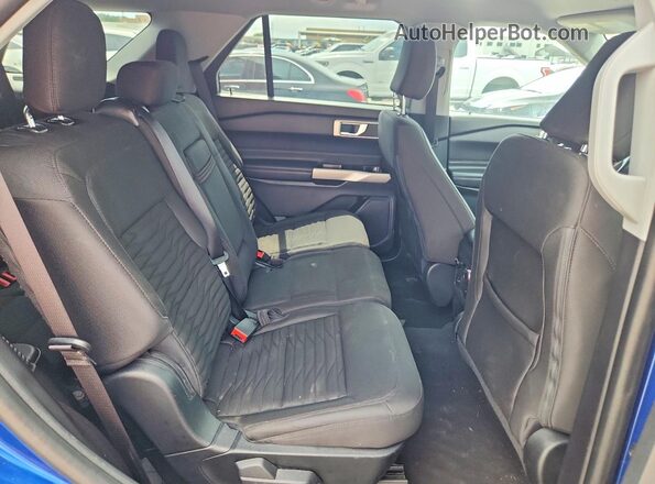 1FMSK7DH0MGB17954 2021 FORD EXPLORER Blue Rear seats view