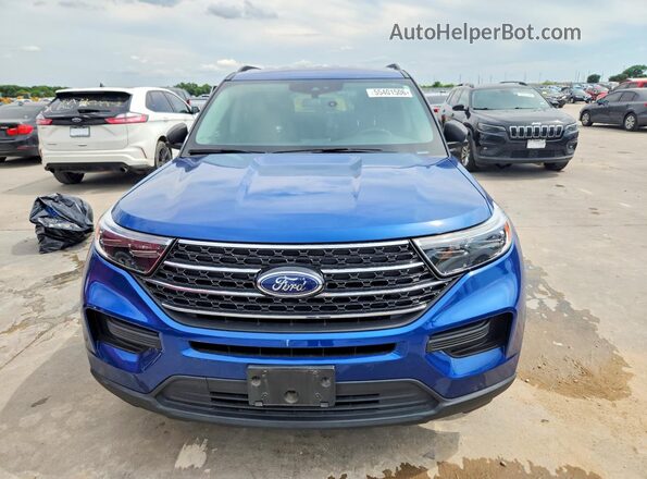 1FMSK7DH0MGB17954 2021 FORD EXPLORER Blue Front view