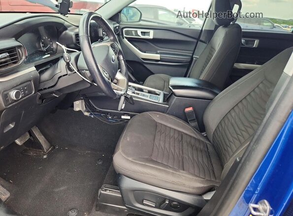 1FMSK7DH0MGB17954 2021 FORD EXPLORER Blue Front interior view