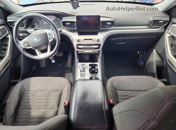 1FMSK7DH0MGB17954 2021 FORD EXPLORER Blue Dashboard view