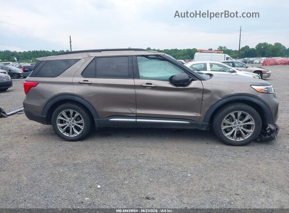 1FMSK7DH0MGB76115 2021 FORD EXPLORER Gold Սալոնի հետևի տեսք