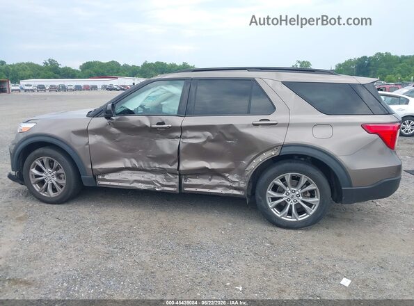 1FMSK7DH0MGB76115 2021 FORD EXPLORER Gold Սալոնի 360 աստիճան տեսք