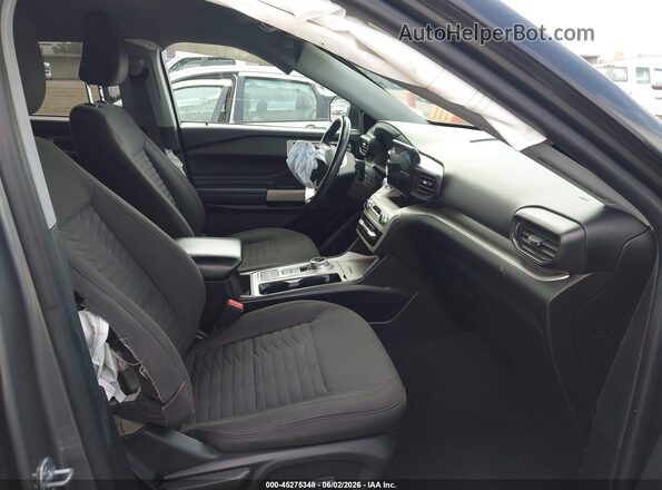 1FMSK7DH0MGC24664 2021 FORD EXPLORER Gray Widok wnętrza z przodu