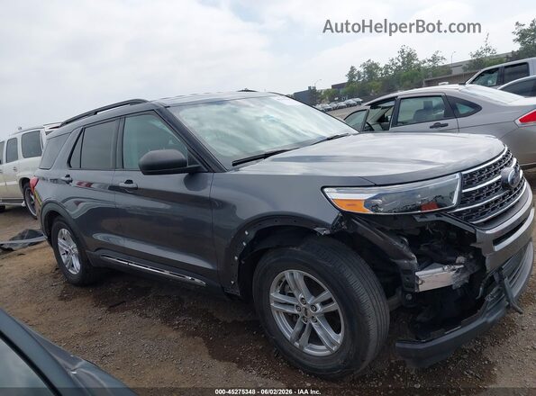 1FMSK7DH0MGC24664 2021 FORD EXPLORER Gray Widok wnętrza 360 stopni