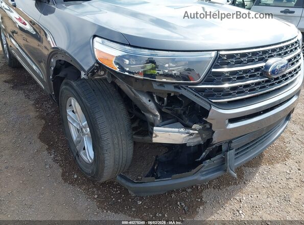 1FMSK7DH0MGC24664 2021 FORD EXPLORER Gray Widok z przodu