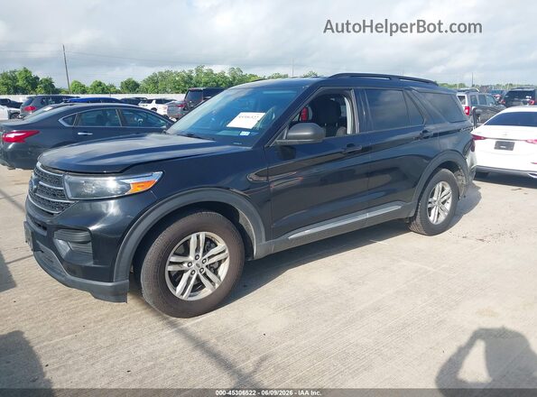 1FMSK7DH0PGA36358 2023 FORD EXPLORER Black წინა მარცხენა ხედი სამი მეოთხედიდან