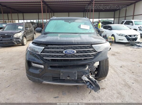 1FMSK7DH0PGC09618 2023 FORD EXPLORER Black Widok zestawu wskaźników