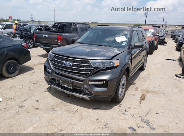 1FMSK7DH1LGC45425 2020 FORD EXPLORER Gray Front view