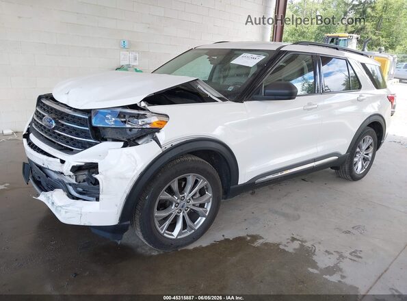 1FMSK7DH1MGC13706 2021 FORD EXPLORER White Передня ліва чверть
