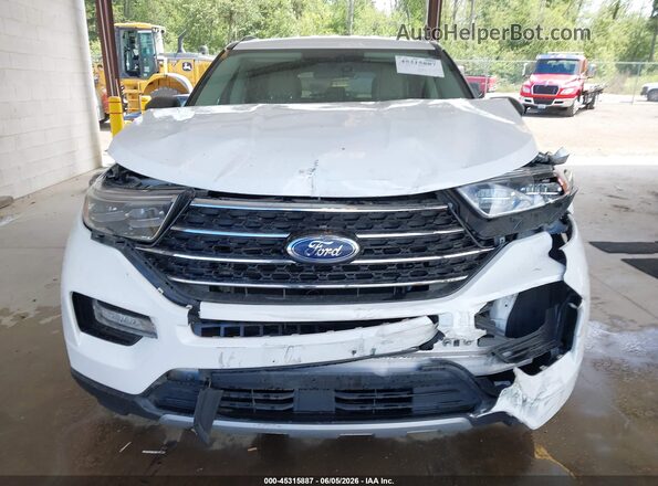1FMSK7DH1MGC13706 2021 FORD EXPLORER White Вид щитка приладів