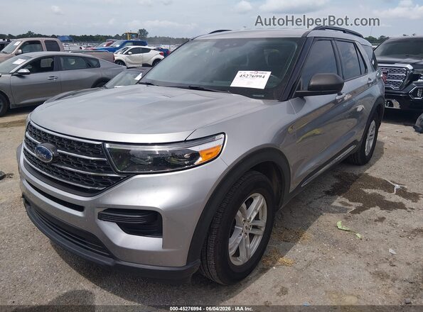 1FMSK7DH1MGC51579 2021 FORD EXPLORER Silver Առջևի ձախ երեք քառորդ տեսարան