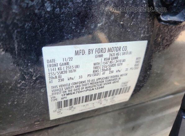 1FMSK7DH1PGA12280 2023 FORD EXPLORER Black 