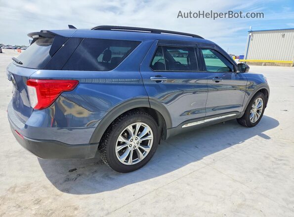 1FMSK7DH2MGA70605 2021 FORD EXPLORER Blue უკანა მარჯვენა