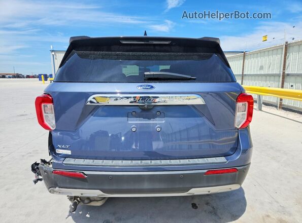 1FMSK7DH2MGA70605 2021 FORD EXPLORER Blue უკანა ხედი