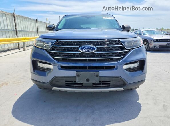 1FMSK7DH2MGA70605 2021 FORD EXPLORER Blue წინა ხედი