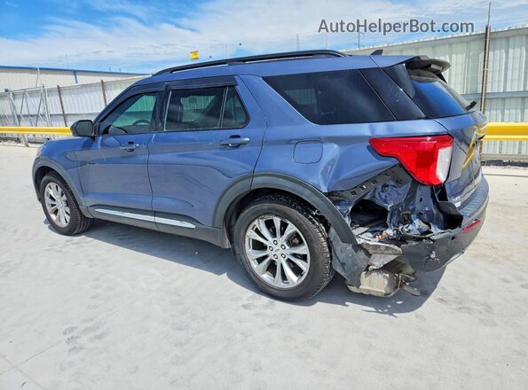 1FMSK7DH2MGA70605 2021 FORD EXPLORER Blue უკანა მარცხენა
