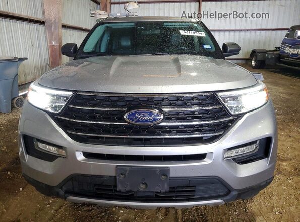 1FMSK7DH2MGC50084 2021 FORD EXPLORER Gray Front view
