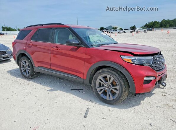 1FMSK7DH2NGA24516 2022 FORD EXPLORER Red Front right