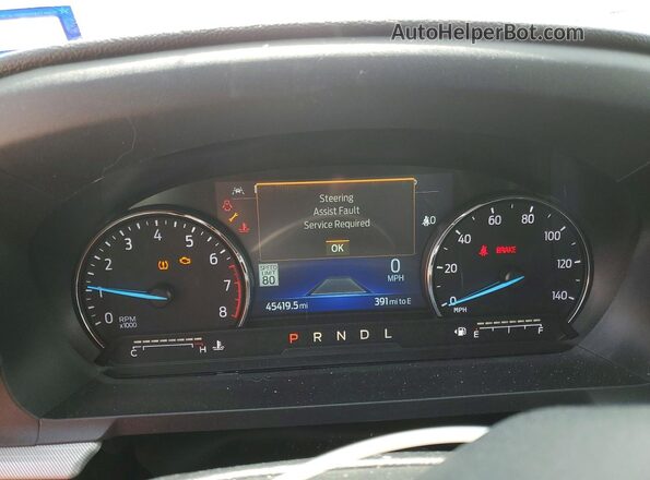 1FMSK7DH2NGA24516 2022 FORD EXPLORER Red Instrument cluster view