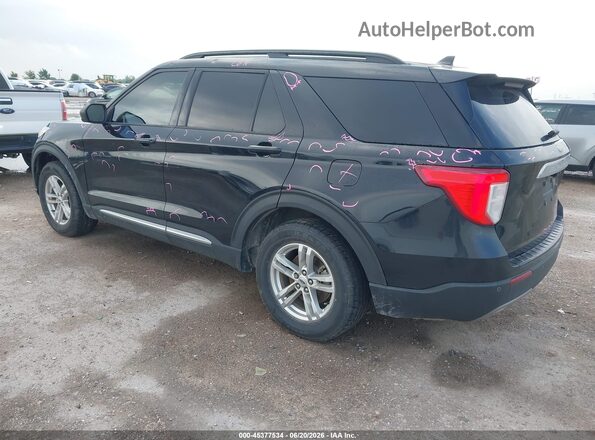 1FMSK7DH2NGB40234 2022 FORD EXPLORER Black Задня ліва чверть