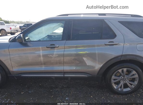 1FMSK7DH2PGC29854 2023 FORD EXPLORER Gray Widok wnętrza 360 stopni