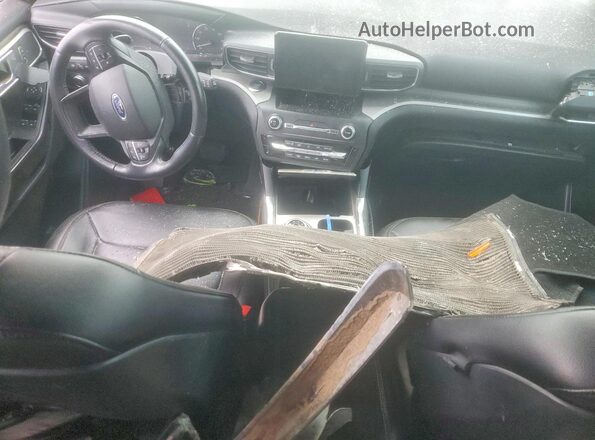 1FMSK7DH3LGB34715 2020 FORD EXPLORER Gray Widok deski rozdzielczej