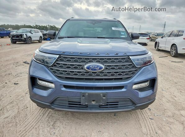 1FMSK7DH3MGB59356 2021 FORD EXPLORER Blue Вид спереду