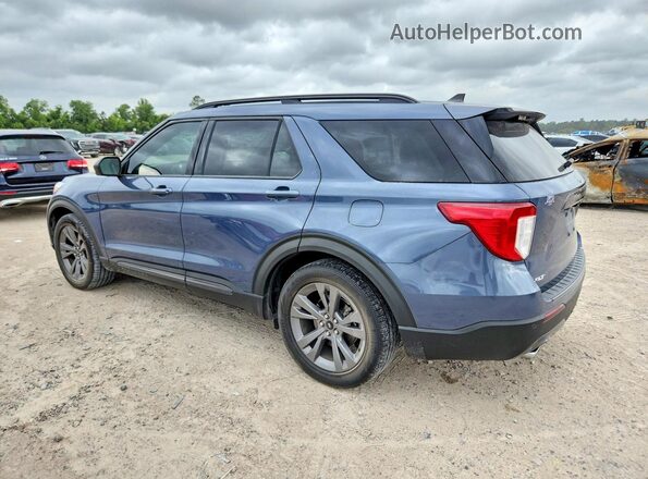 1FMSK7DH3MGB59356 2021 FORD EXPLORER Blue Задня ліва чверть