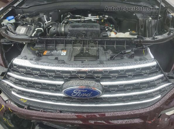 1FMSK7DH3PGB36146 2023 FORD EXPLORER Burgundy Вид підкапотного простору