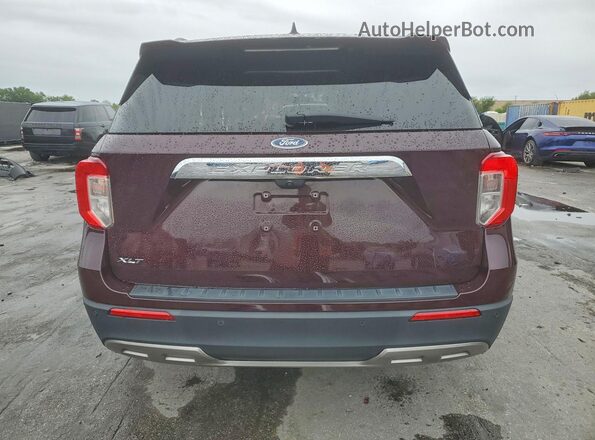 1FMSK7DH3PGB36146 2023 FORD EXPLORER Burgundy Вид ззаду