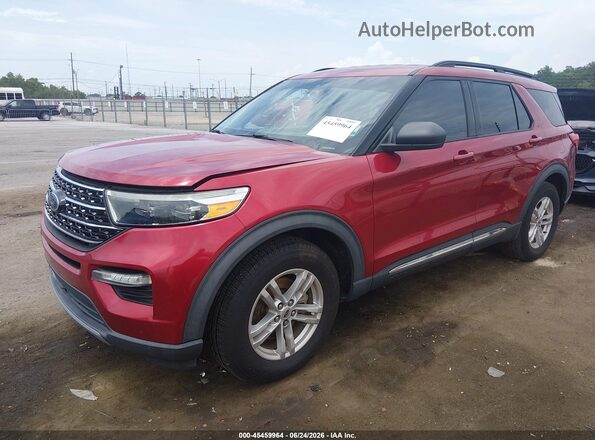 1FMSK7DH4LGB01464 2020 FORD EXPLORER Red Передня ліва чверть