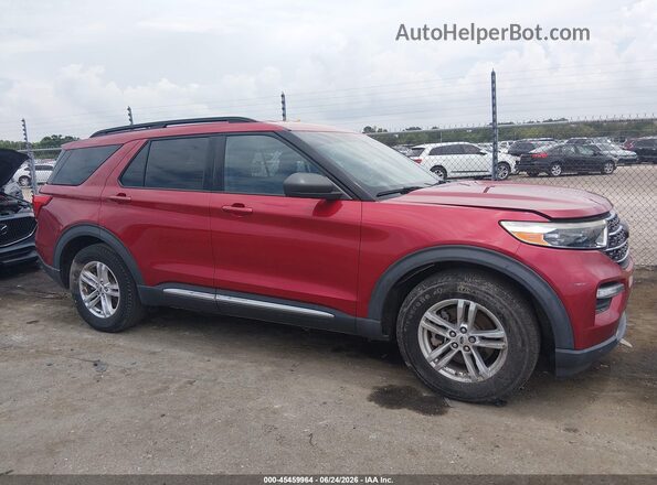 1FMSK7DH4LGB01464 2020 FORD EXPLORER Red Вид задньої частини салону