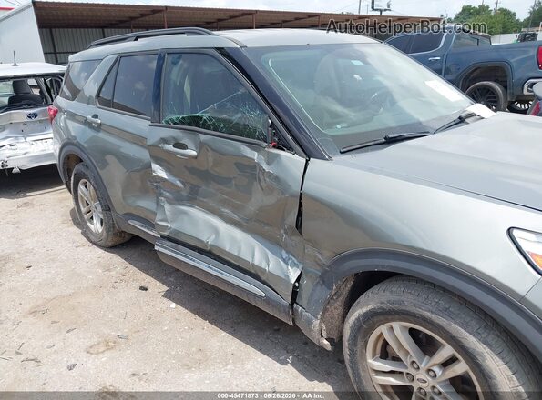 1FMSK7DH4LGC45354 2020 FORD EXPLORER Зеленый Вид спереди