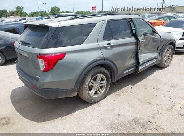 1FMSK7DH4LGC45354 2020 FORD EXPLORER Зеленый Задняя правая четверть